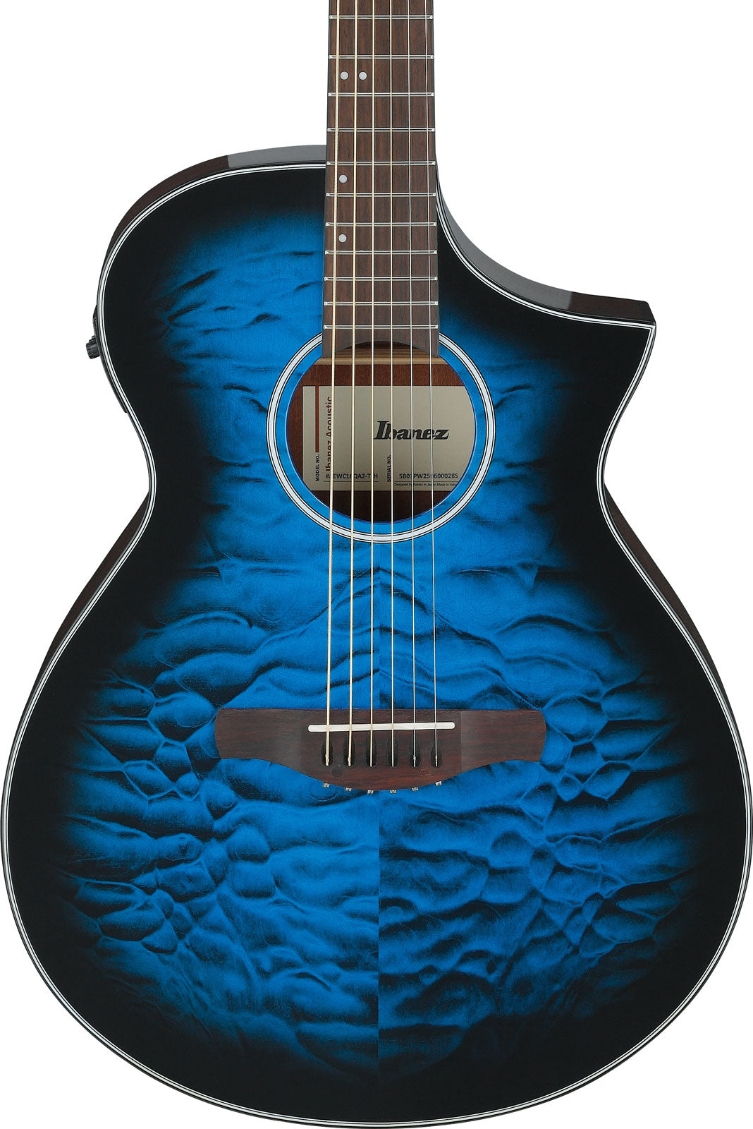 AEWC16QATLH Transparante blauwe sunburst