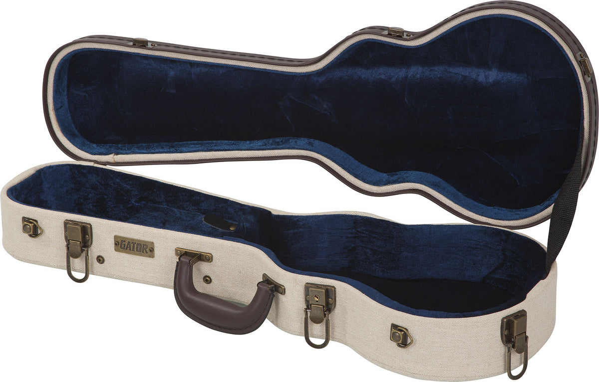 Étui Ukulélé Concert Beige en Bois Deluxe - GW