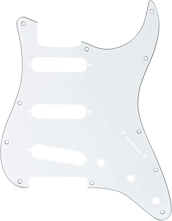 Pickguard Strat SSS White