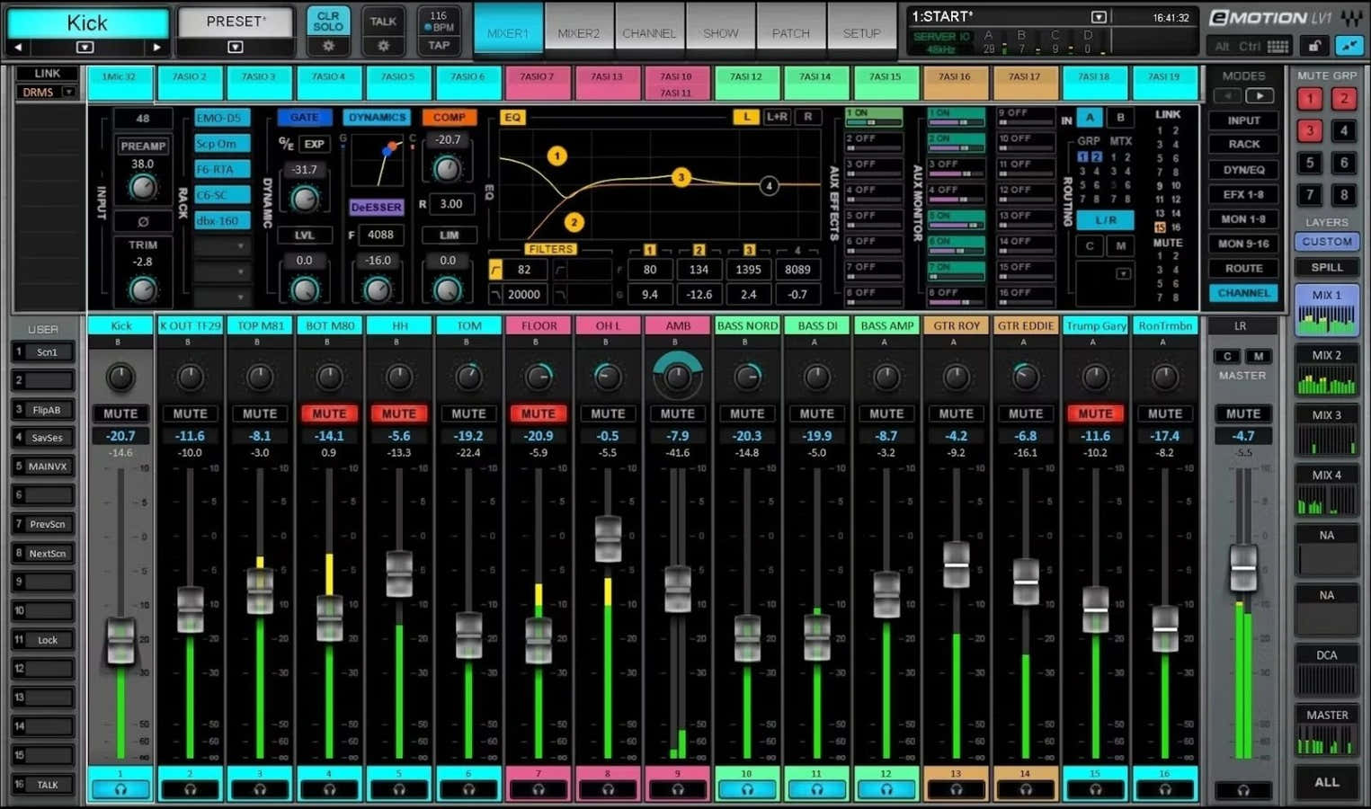 Emotion LV1 Live Mixer 64 ST CH
