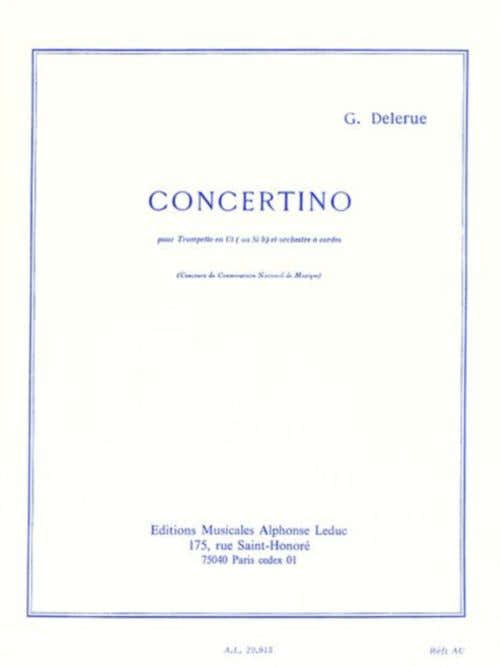DELERUE GEORGES - CONCERTINO - TROMPETTE & PIANO