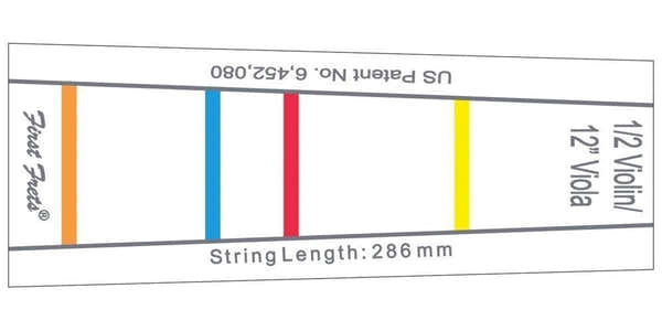 Toetsmarkeringen First Fret 33 MM Voor Viool 3/4 En Altviool 33 CM (13")