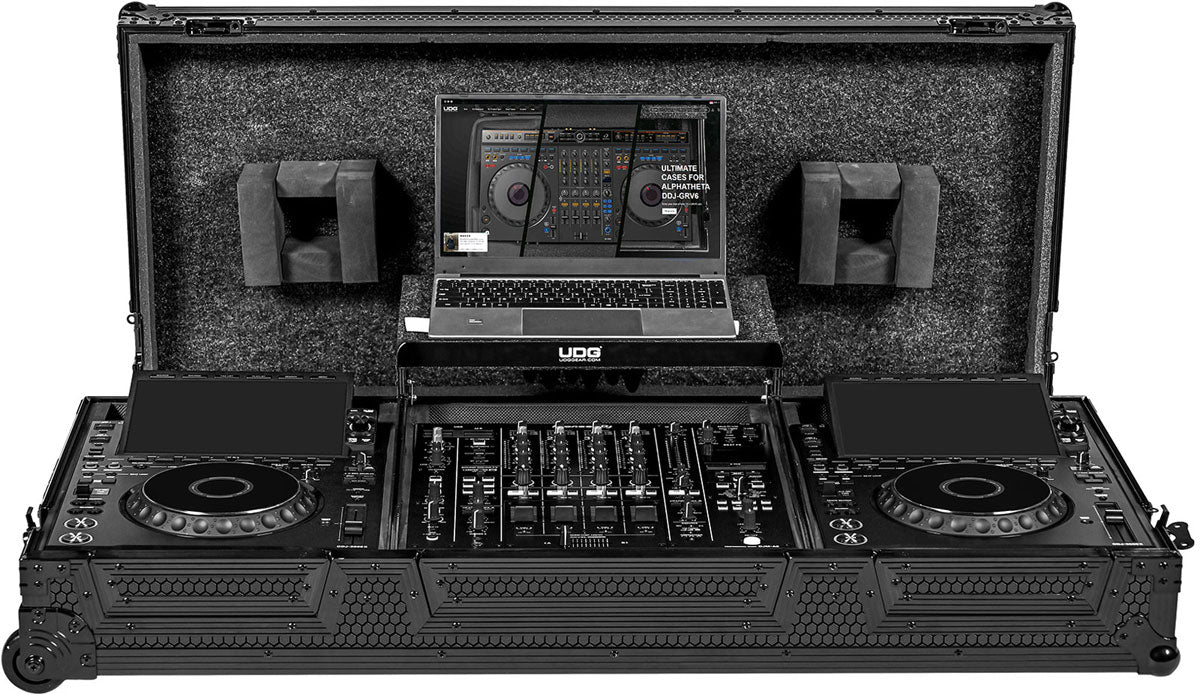U 91111 BL - Flight Case Pour Pioneer DJ DJM-A9 & AlphaTheta CDJ-3000X