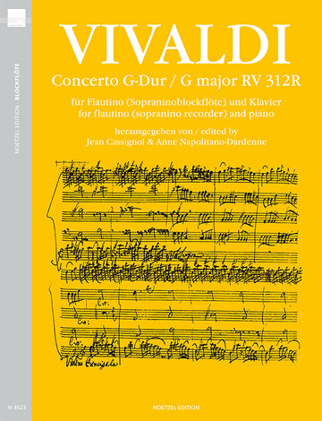 Vivaldi A. - Concerto G-dur RV 312R - Flautino et Piano