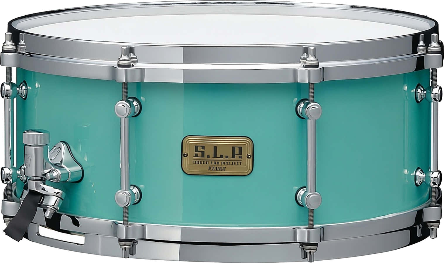 S.L.P. 6"X14" FAT SPRUCE SNARE DRUM TURQUOISE