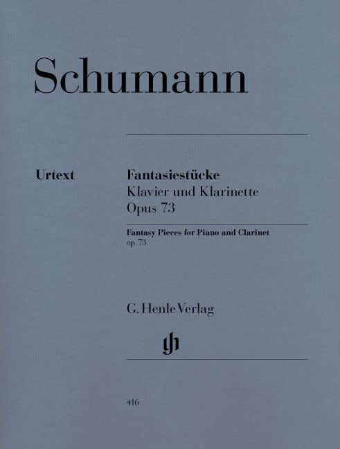 Schumann R. - Fantasiestukken voor piano en klarinet (of viool of cello) Op. 73