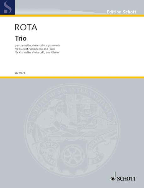 ROTA NINO - TRIO - CLARINET CELLO AND PIANO