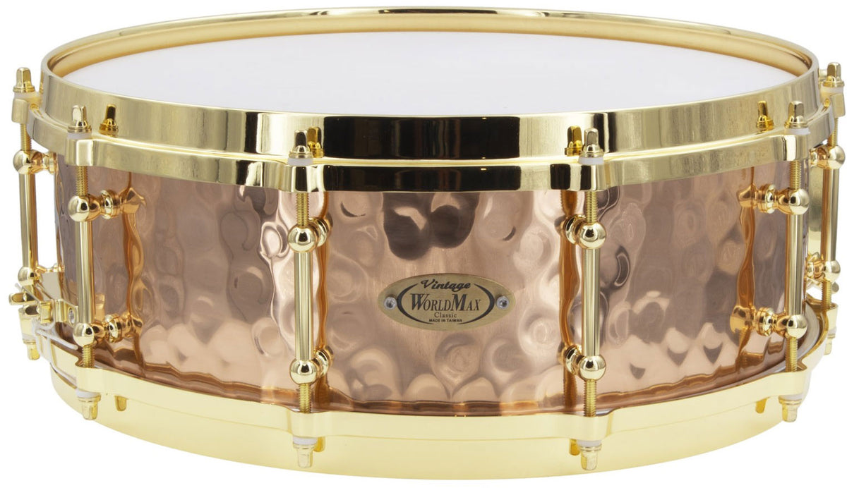 BZH-5014DHBR - Snaredrum 14" x 5" - Gehamerde Bronzen Ketel - Gegoten Spanring