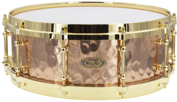 BZH-5014DHBR - Snaredrum 14" x 5" - Gehamerde Bronzen Ketel - Gegoten Spanring