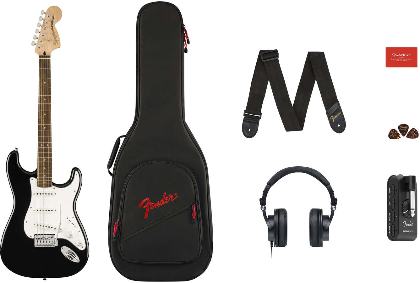 Stratocaster Affinity + Mustang Micro Pack Lrl