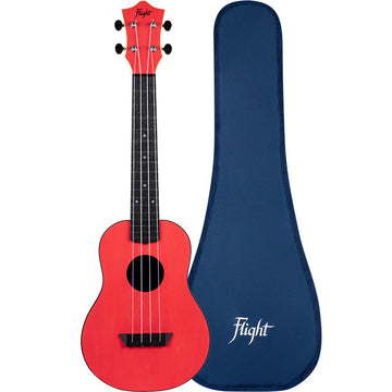 Tuc35 Travel Concert Ukulele - Rood