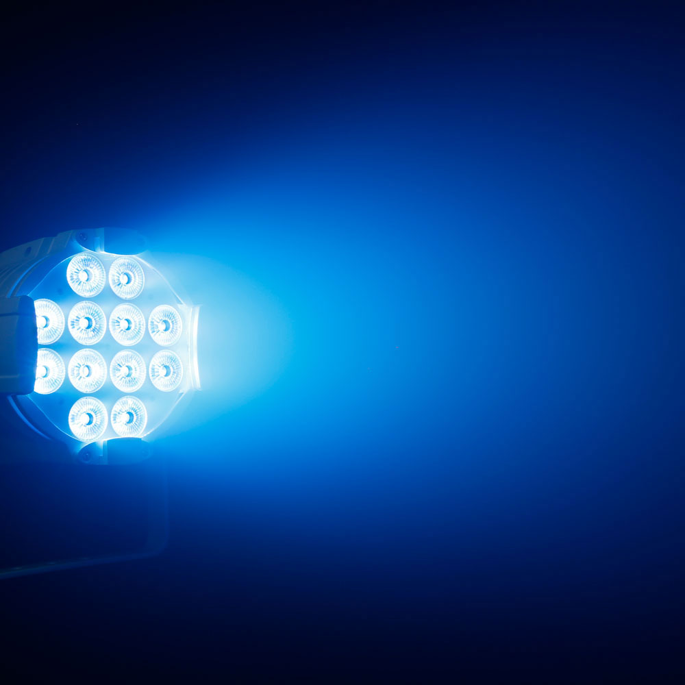 Studio PAR 64 CAN RGBWA + UV 12 W WH - PAR-projector 12 W LED RGBWA + UV 12 W Witte Behuizing