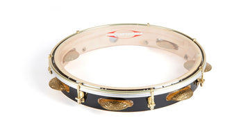 Pandeiro 11" black formica PRO LEVE - transparent head - Pro