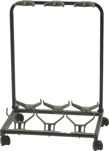 GS430 3-GUITAR STAND WITH WHEELS BLACK