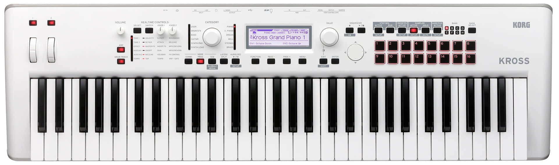 KROSS2 61 TOUCHES BLANC