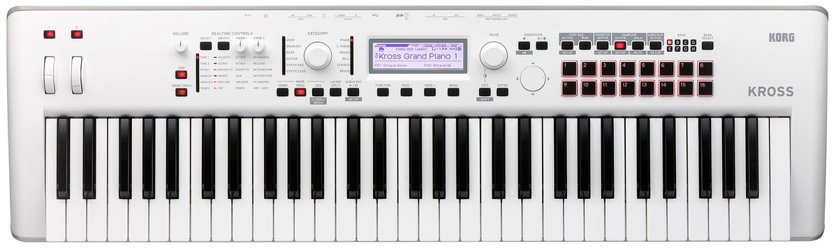 Korg KROSS2 61 TOUCHES BLANC