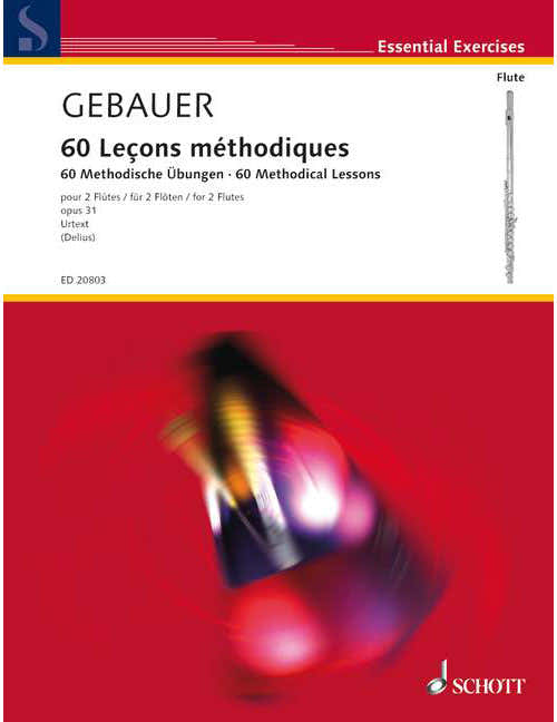 Gebauer - 6 Leçons Méthodiques Op. 31 - 2 Flutes