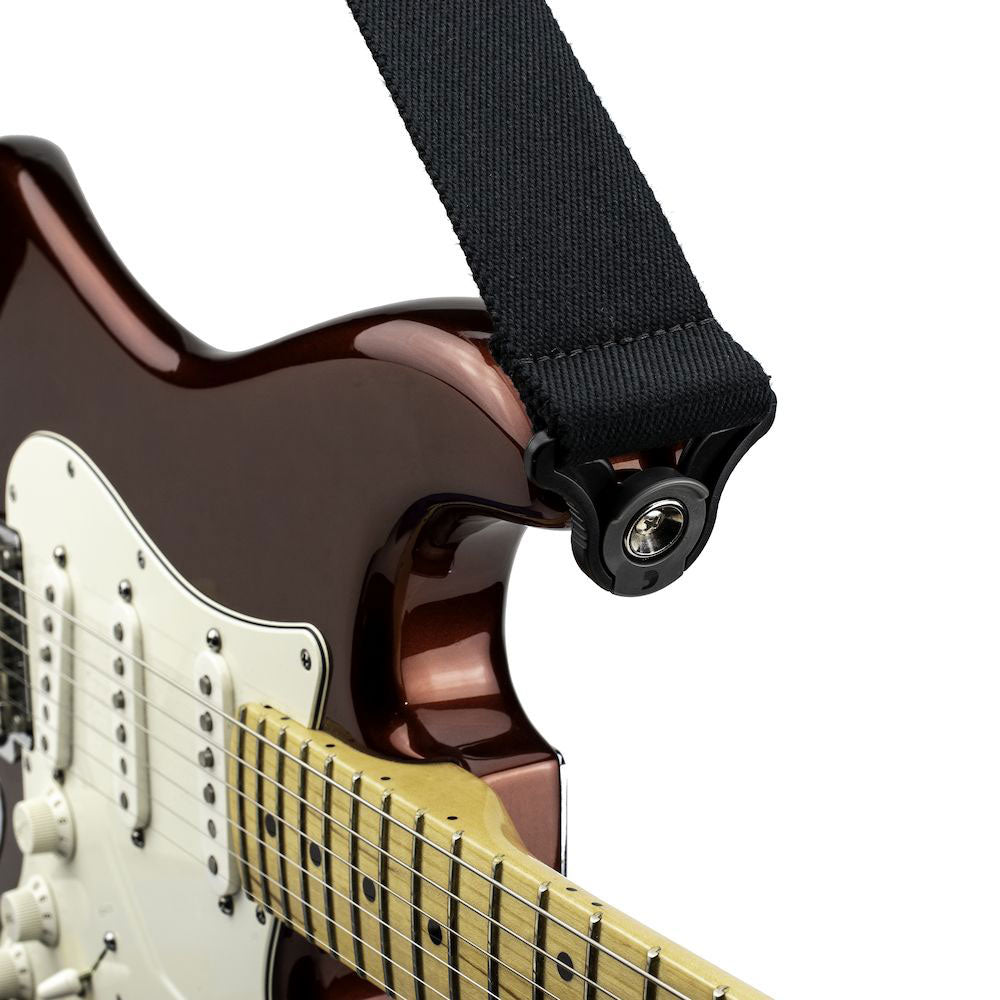 Gitaarband met automatische vergrendeling Skater Black