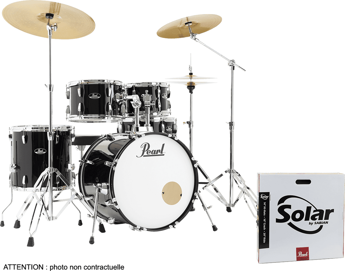 Roadshow Fusion 20 + B50 + Pack Solar Sabian Jet Black