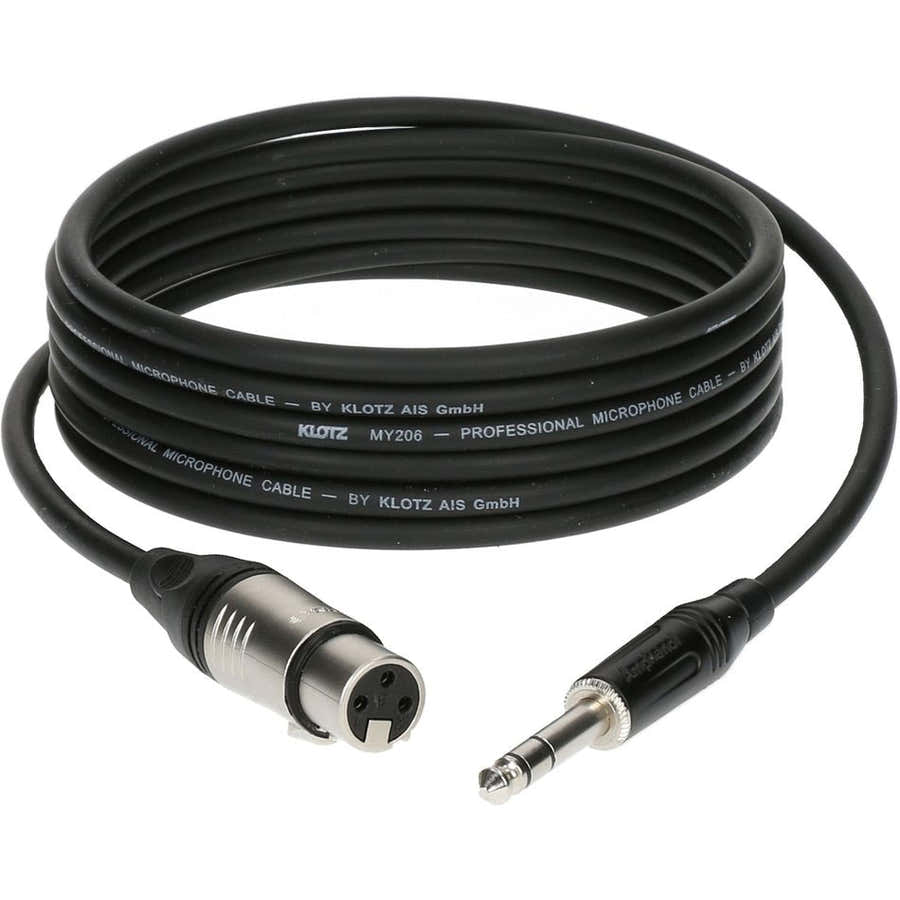 Cable Micro 10 M XLR Femelle - Jack 3P Connecteur Metal,