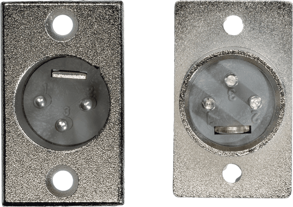 Yellow Cable Embase XLR Male - Lot de 2