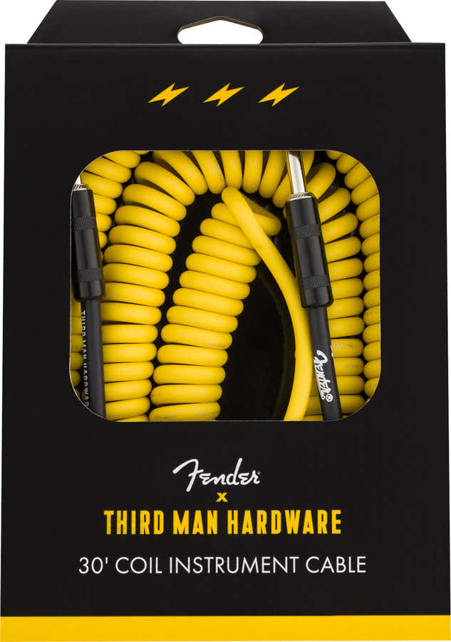9m Coil Cable Fender x Third Man Hardware Yellow