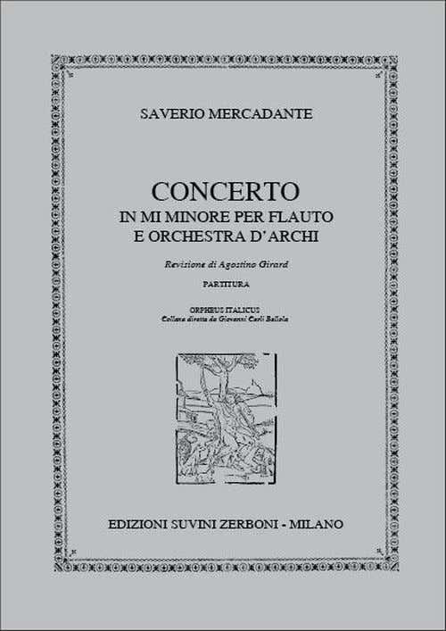 Mercadante S. - Concerto E-moll Op.57 - Flute et Piano