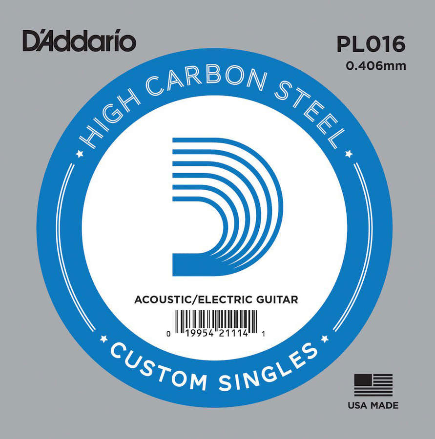 PL016 Plain Steel Guitar Single String 16