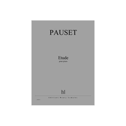 PAUSET BRICE - ETUDE - PIANO