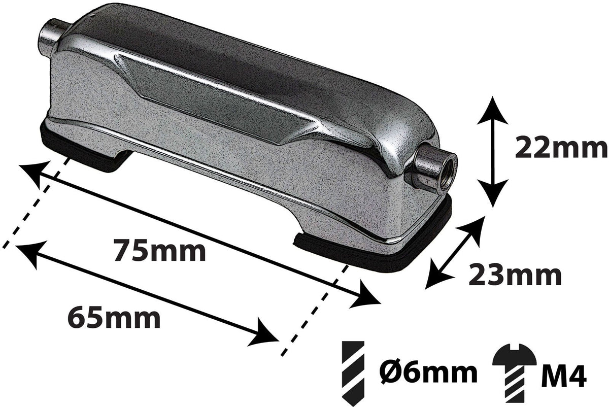 L21SD-BK - Coquille Caisse Claire - 65mm Noir (x1)