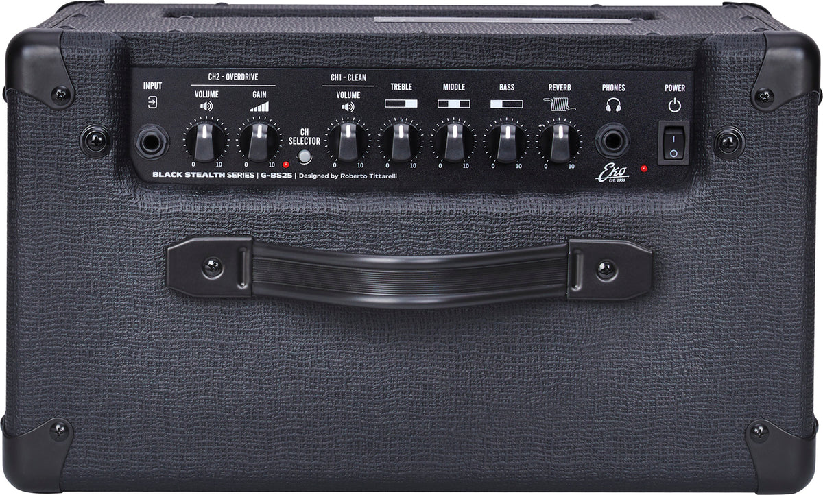 G-BS25 Stealth Black - combo guitare 25W - 2 canaux + reverb