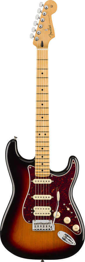 Stratocaster Player II Modified HSS MN Sunburst met 3 kleuren
