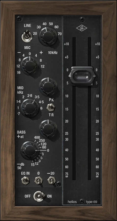 UAD Helios Type 69 Preamp and EQ Collect