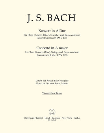 Bach J. S. - Concerto In A Major - Violoncelle/basse