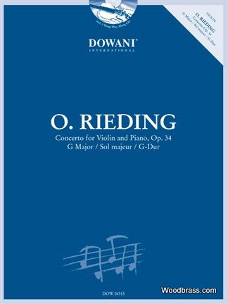 RIEDING O. - CONCERTO FOR VIOLIN & PIANO OP.34 + CD