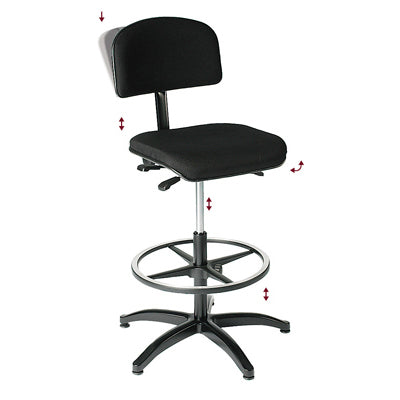 Bergerault B1024 - Chaise Asynchrone Pour Chef D'orchestre - Hauteur 450 650 MM