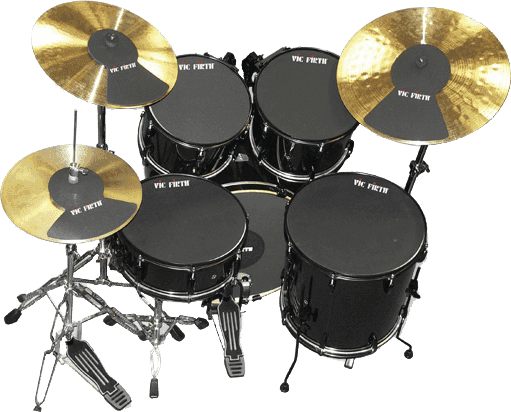 MUTEPP7  EMPRINGEN VOOR DRUMVELLEN EN BEKKENS 10/12/14/14/18 + HI-HAT + 2 BEKKENS