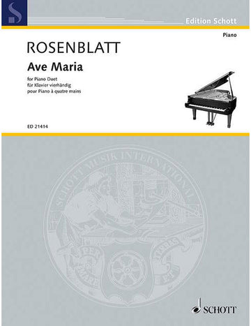 Rosenblatt - Ave Maria - Piano (4 Hets)