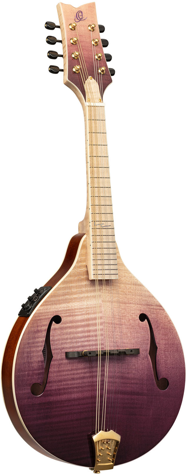 Americana A-Style-mandoline + Croco-leren koffer