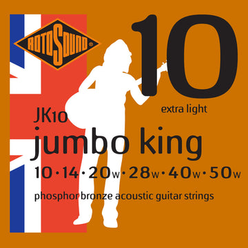 JUMBO KING JK10 PHOSPHOR BRONZE 1050