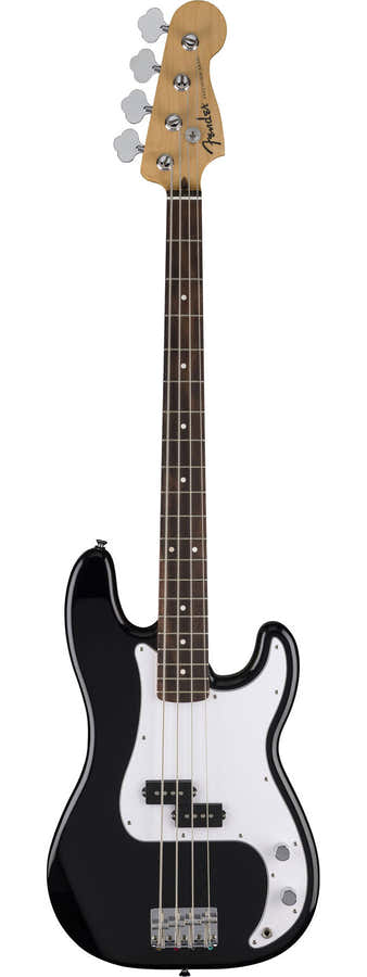 Standard Precision Bass LRL White Pickguard Black