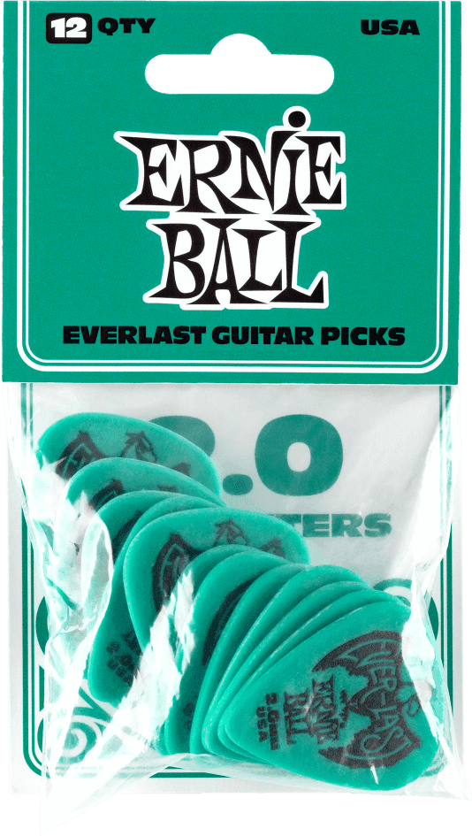 Médiators Everlast Sachet de 12 Bleu Givre 2mm