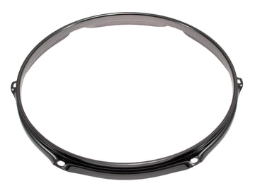 H23-13-6BK - 13" 6 HOLES BLACK 2.3MM SUPER TRIPLE FLANGE DRUM HOOP