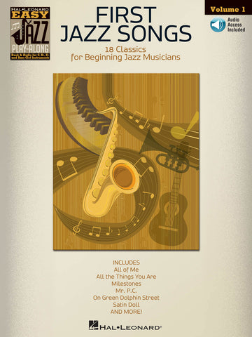 Easy Jazz Play Along Volume 1 First Jazz Songs + Audio En Ligne - Bass Clef Instruments