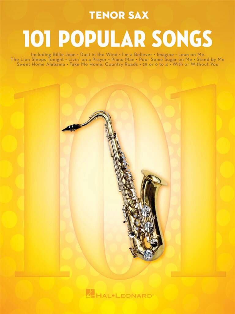 Hal Leonard 101 Popular Songs Saxophone Ténor