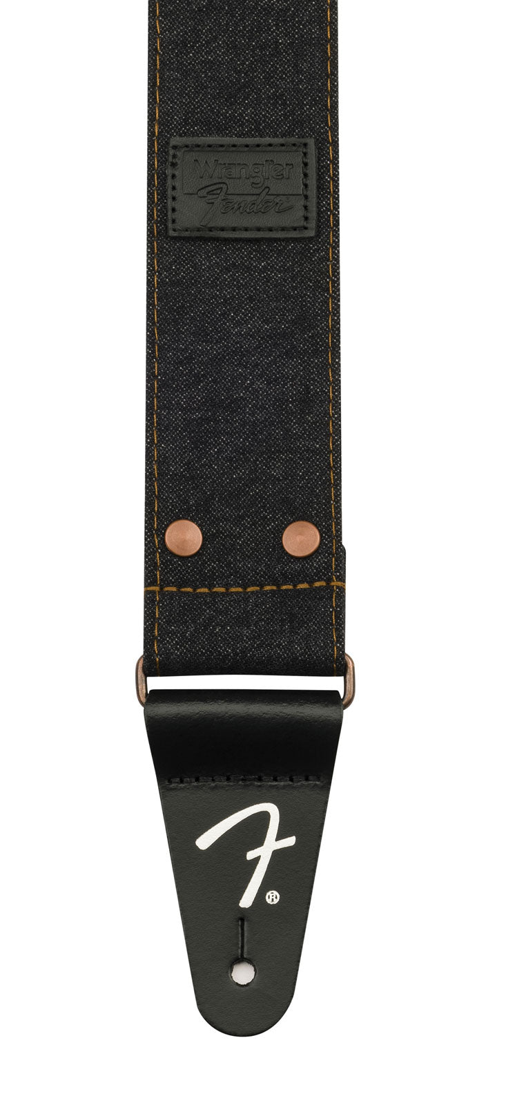 X Wrangler Geklonken denimriem Zwart