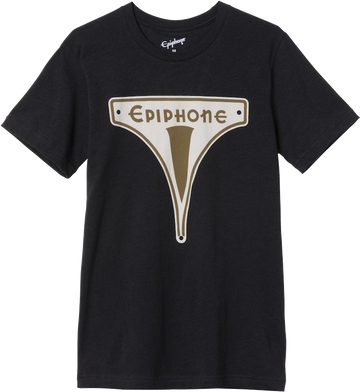 "M" Levensstijl Vintage T-shirt met embleem Zwart