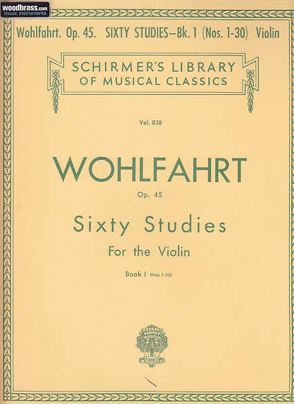 WOHLFAHRT - 6 ETUDES OP.45 VOL.1 (N°1 à 3) VIOLON