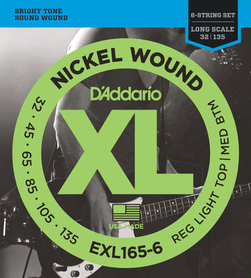 EXL165-6 nikkel omwonden lange mensuur Regular Light Top 32-135