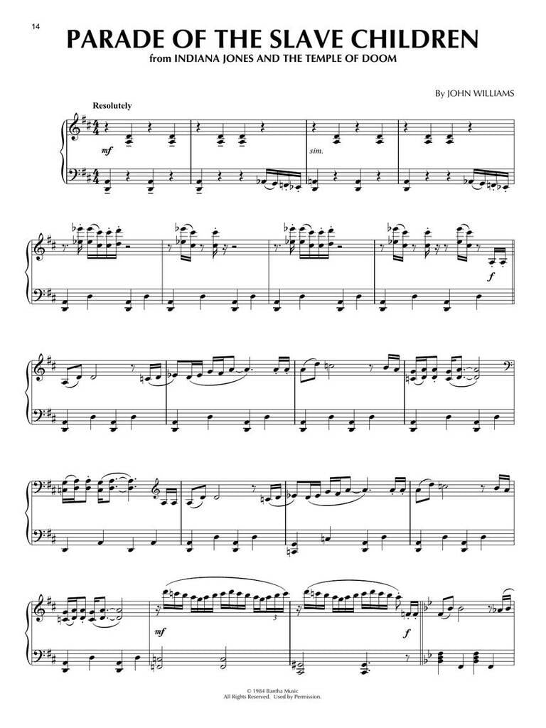John Williams - Indiana Jones Piano Solo Collection